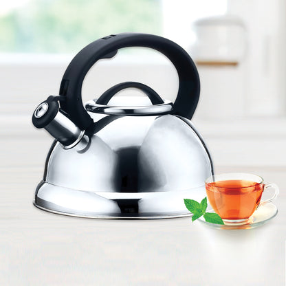 EK40 2.8L Stainless Steel Whistling Kettle, Silver