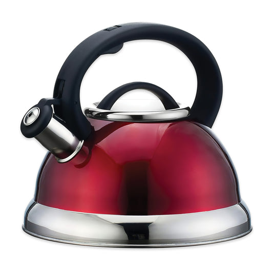 EK41R 2.8L Stainless Steel Whistling Kettle, Red