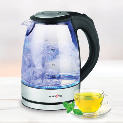EKG17BK 1.7L Glass Kettle, Black
