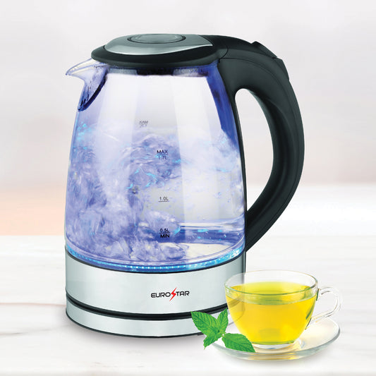 EKG17BK 1.7L Glass Kettle, Black