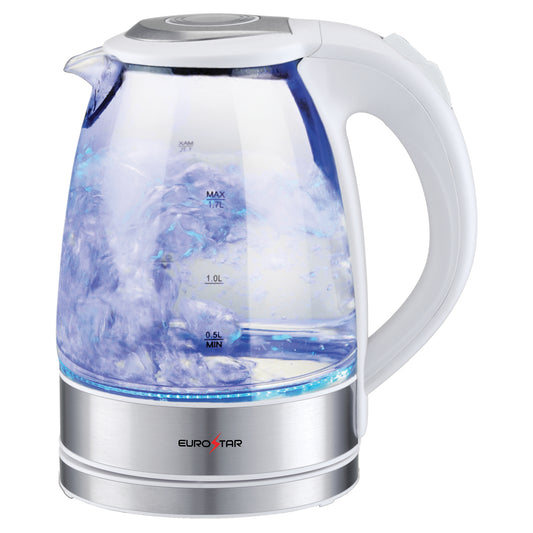 EKG17WH 1.7L Glass Kettle, White