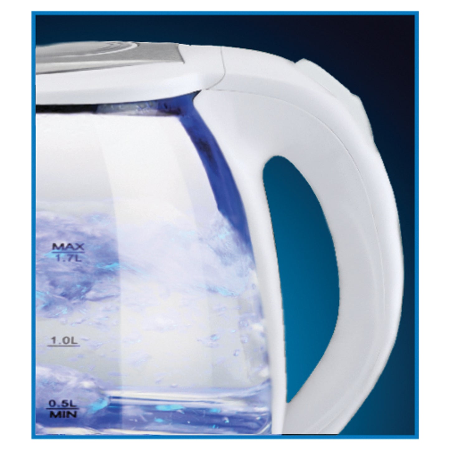 EKG17WH 1.7L Glass Kettle, White