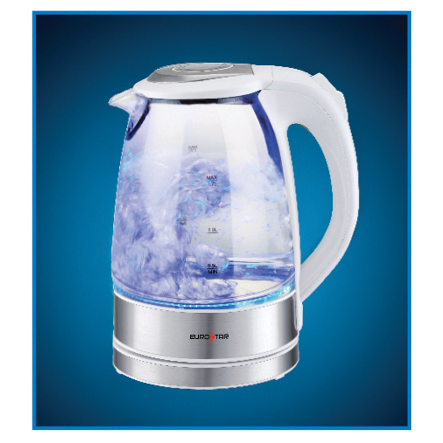 EKG17WH 1.7L Glass Kettle, White