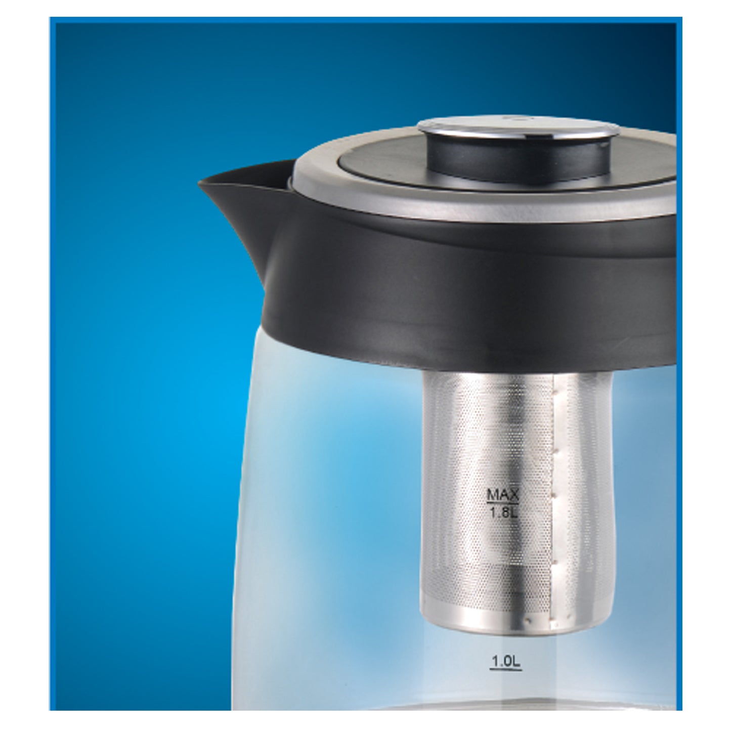 EKG18TFBK 1.8L Glass Electric Kettle with Tea Infuser