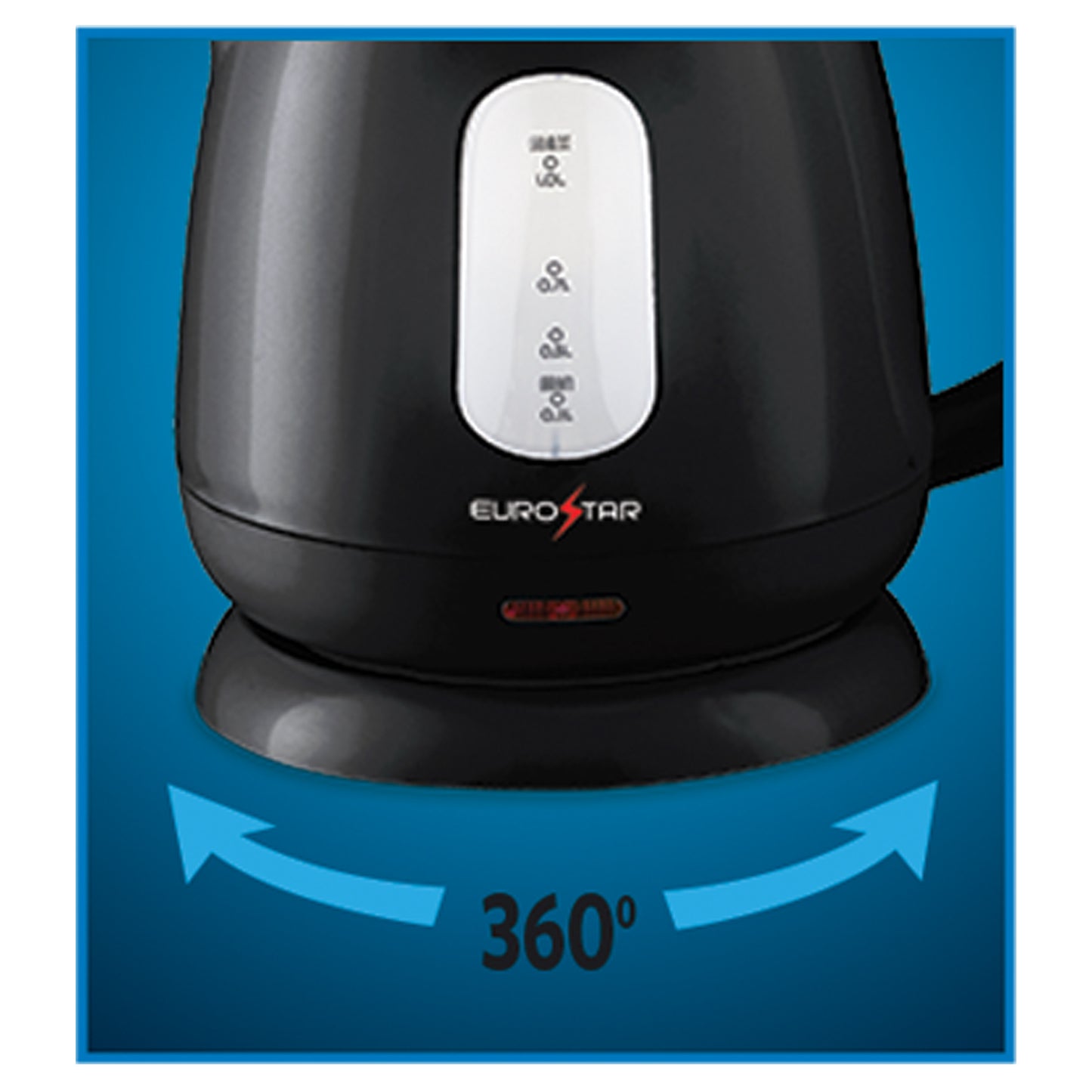 EKP100BK 1.0L Plastic Electric Kettle, Black