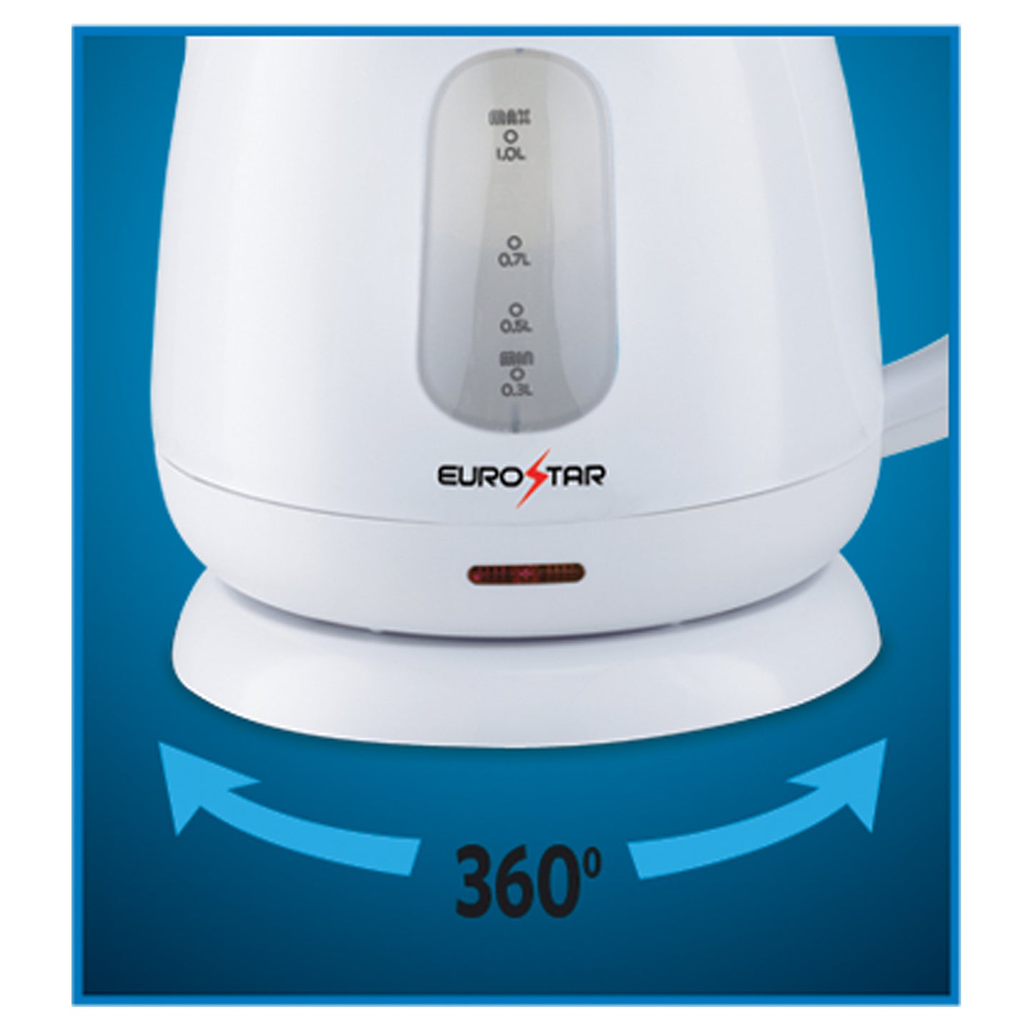 EKP102WH 1.0L Plastic Electric Kettle, White