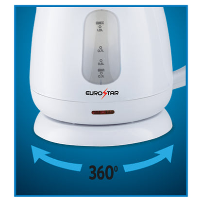 EKP102WH 1.0L Plastic Electric Kettle, White