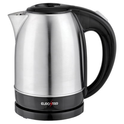 EKS170SS 1.7L Stainless Steel Electric Kettle, Black