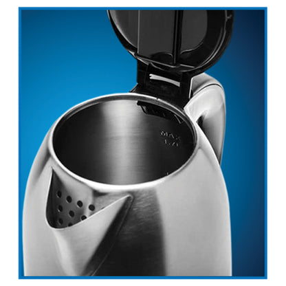 EKS170SS 1.7L Stainless Steel Electric Kettle, Black