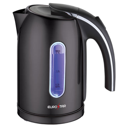 EKS171BK 1.7L Stainless Steel Electric Kettle, Black