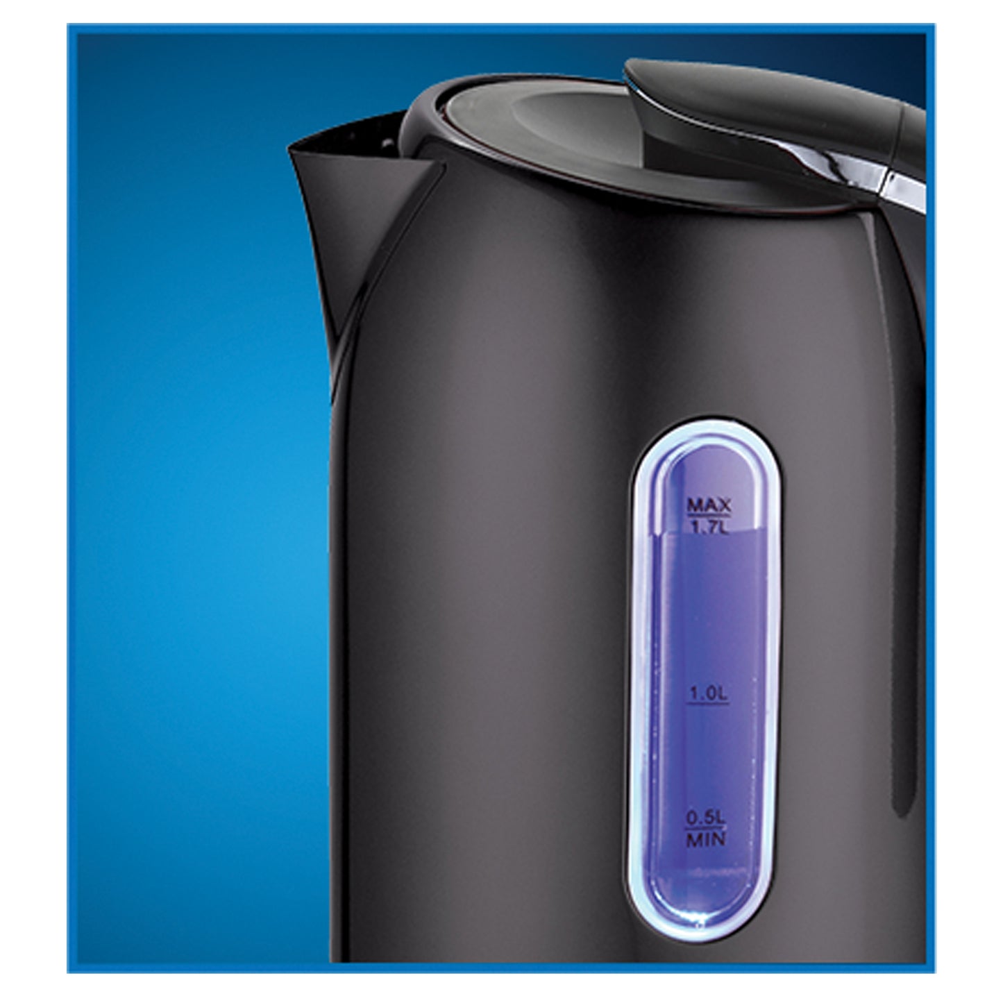 EKS171BK 1.7L Stainless Steel Electric Kettle, Black