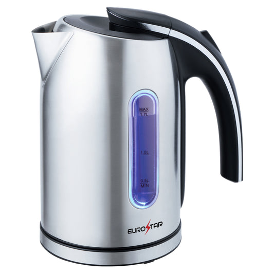 EKS171SS 1.7L Stainless Steel Electric Kettle, Silver