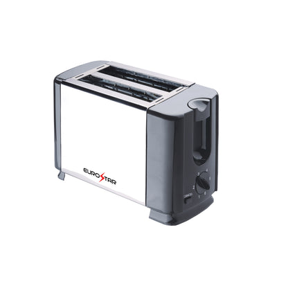 ET720B 2-Slice Stainless Steel Toaster, Black