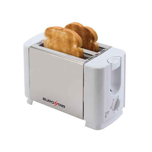 ET722W 2-Slice Stainless Steel Toaster, White