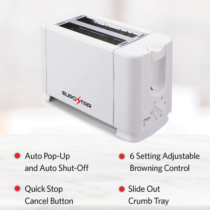 ET732W 2-Slice Toaster, White