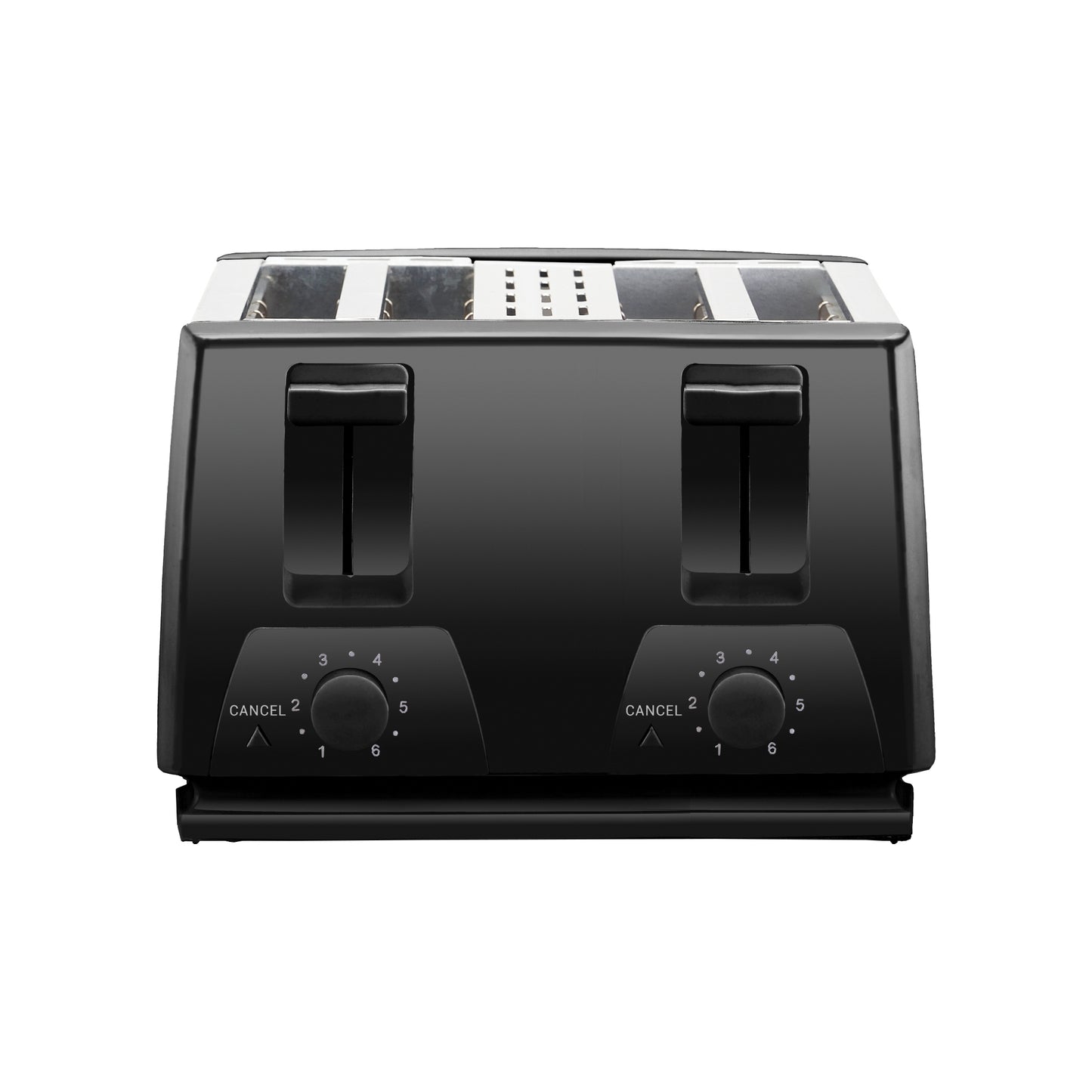 ET740B 4-Slice Stainless Steel Toaster, Black