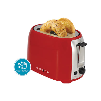 ET751R 2-Slice Cool Touch Wide-Slot Toaster, Red