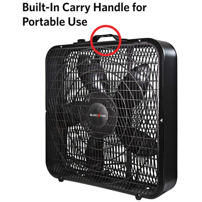FBF22BK 20" Box Fan, Black