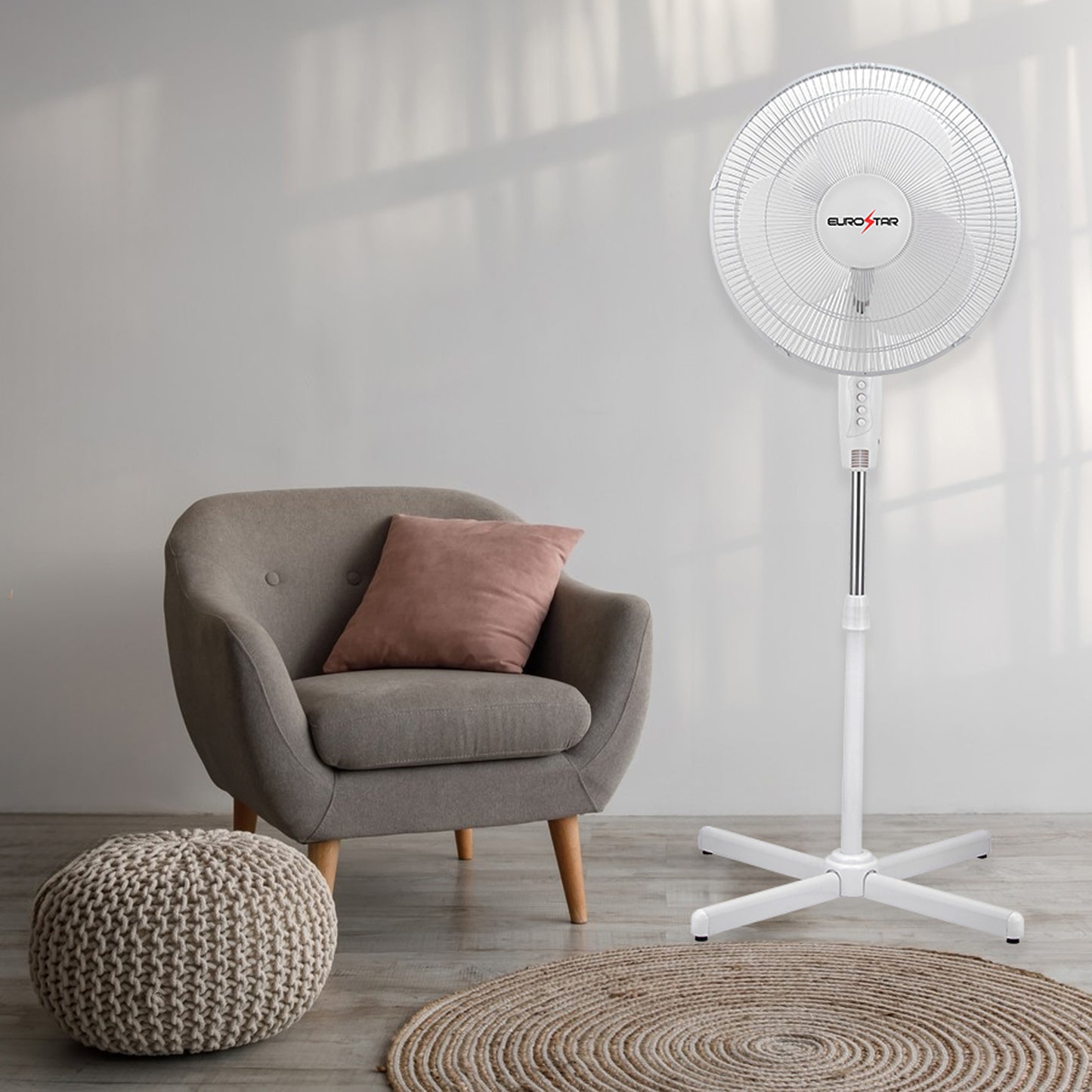 FSF16W 16" Stand Fan, White