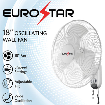 FWF18W 18" Wall Fan, White