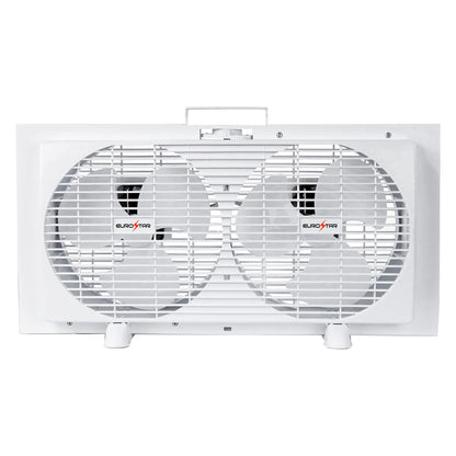 FWF9100 Portable Twin Window Fan, White
