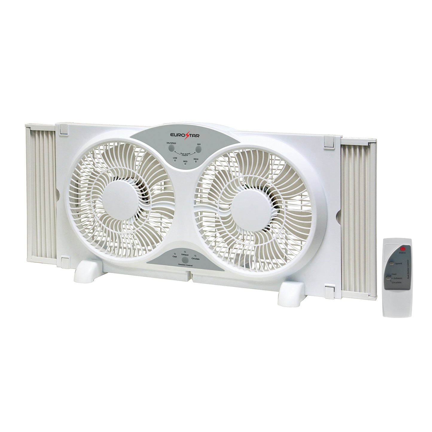 FWF9262 Reversible Twin Window Fan, White