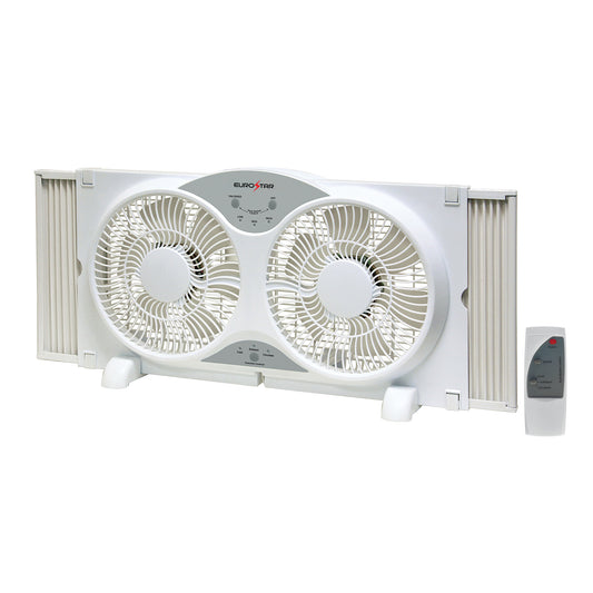 FWF9262 Reversible Twin Window Fan, White