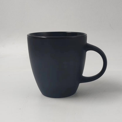 GM12B 12 Piece 12oz Stoneware Coffee Mug, Black