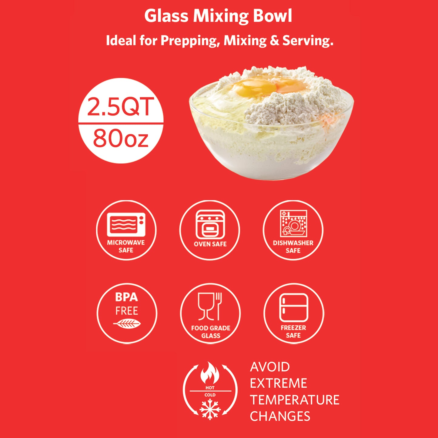 GMB25Q 2.5 Quart Mixing Bowl