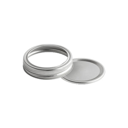 GMJRL100RM Universal Mason Jar Lids with Bands, 12-Pack, Regular Mouth