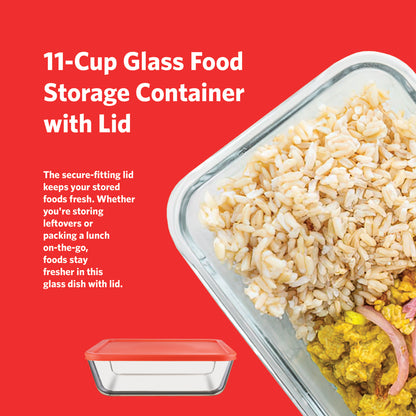 GS11RCTR Glass Food Storage Container with Lids