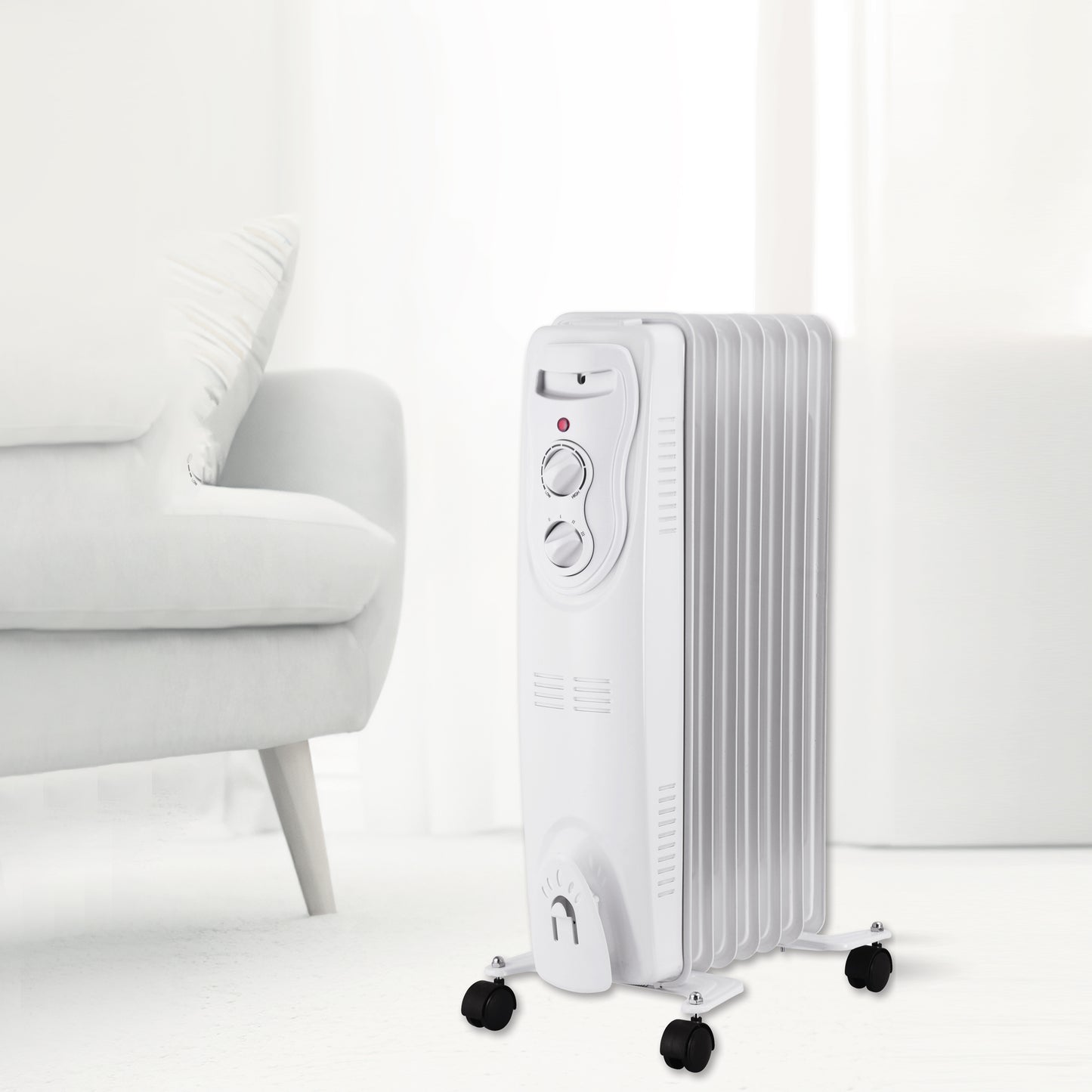 HRH789W Oil-Filled Radiant Heater, White