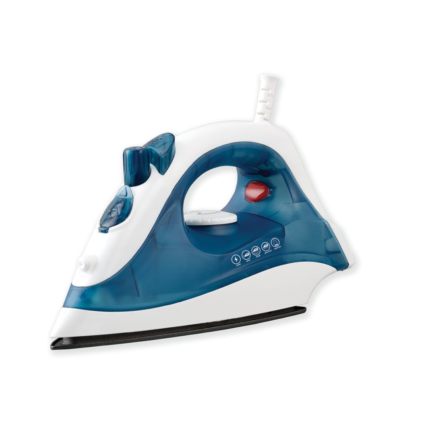 IR222W 1200W Spray, Steam and Dry Compact Iron with Non-Stick Soleplate