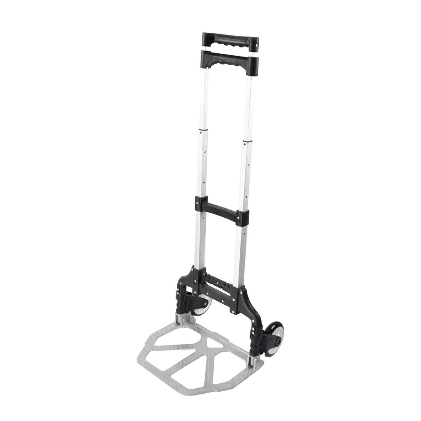 LC1800 Height Adjustable Folding Luggage Cart, Silver/Black