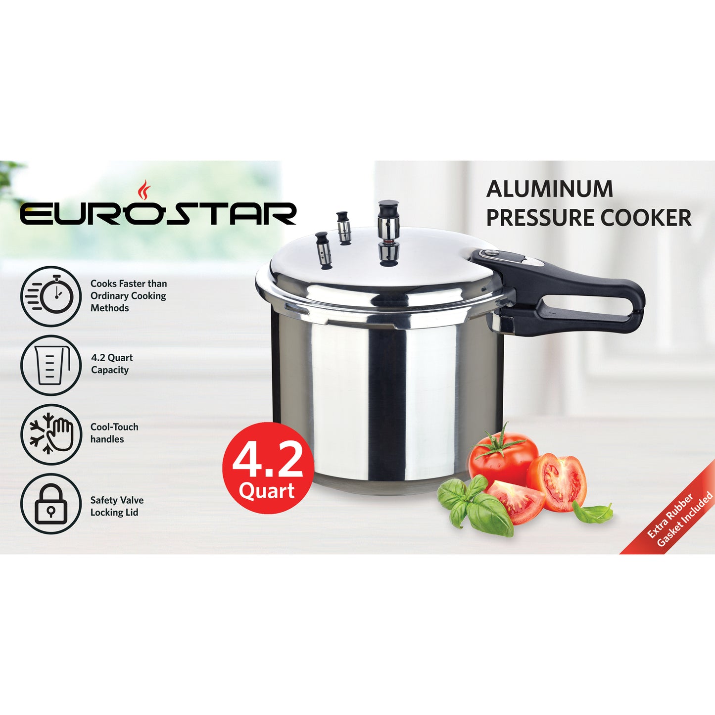 PC42 4.2 Quart Aluminum Pressure Cooker