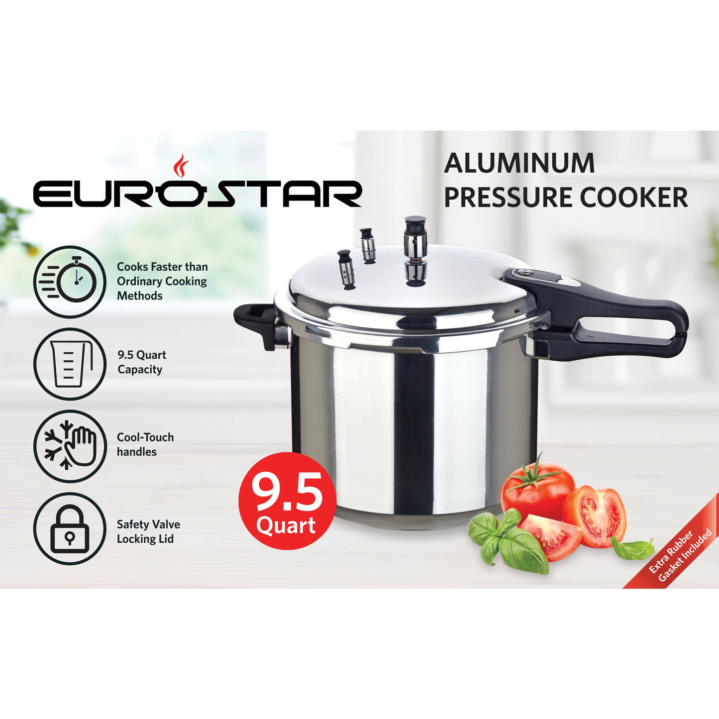 PC95 9.5 Quart Aluminum Pressure Cooker