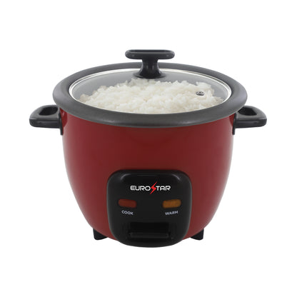RC606R 6-Cup Rice Cooker, Red