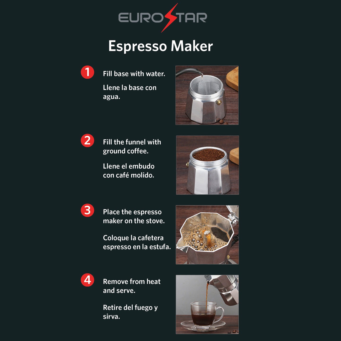 SEM306 6-Cup Stovetop Espresso Maker