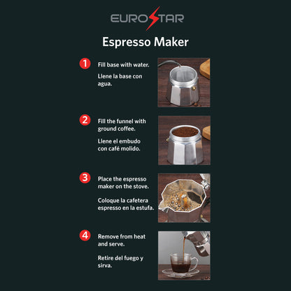SEM309 9-Cup Stovetop Espresso Maker