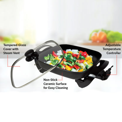 SK1150 11.5" Electric Skillet with Glass Cover