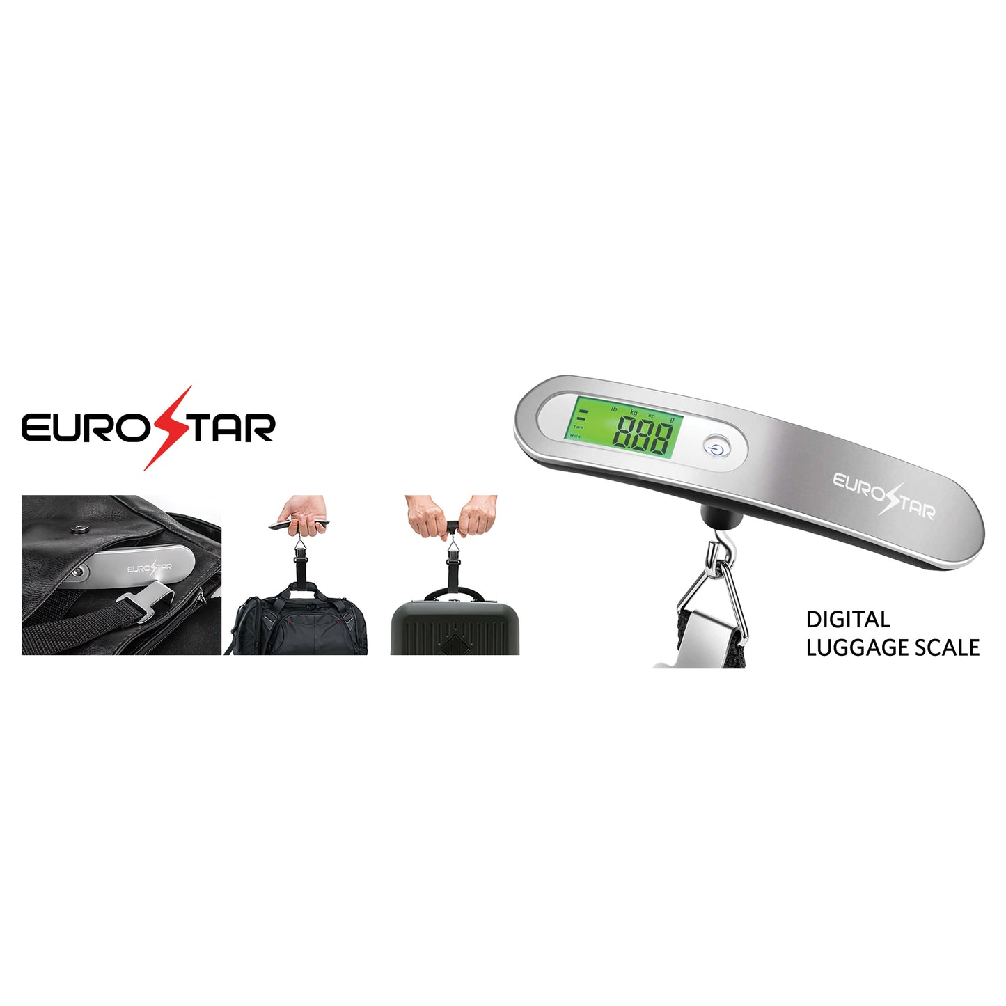 SLS1000 Digital Luggage Scale, Silver