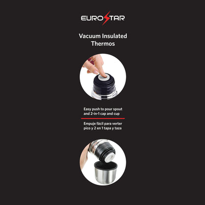 T500 500mL Vacuum Insulated Thermos, Stainless Steel