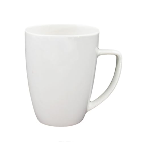 GM12C 6 Piece Porcelain Coffee Mug, 6 Count, Cream